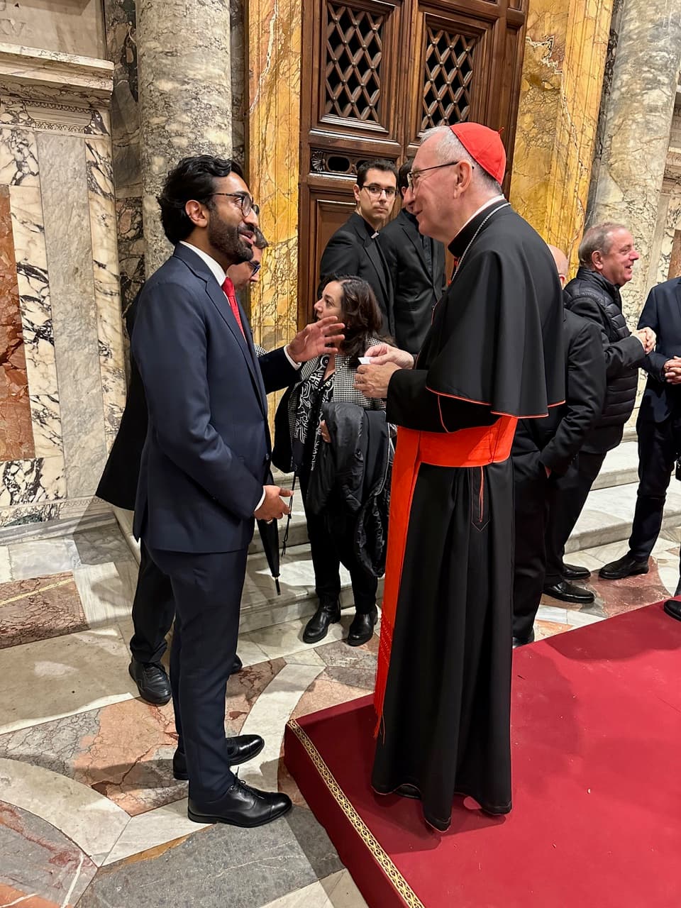 Devan Patel with Cardinal